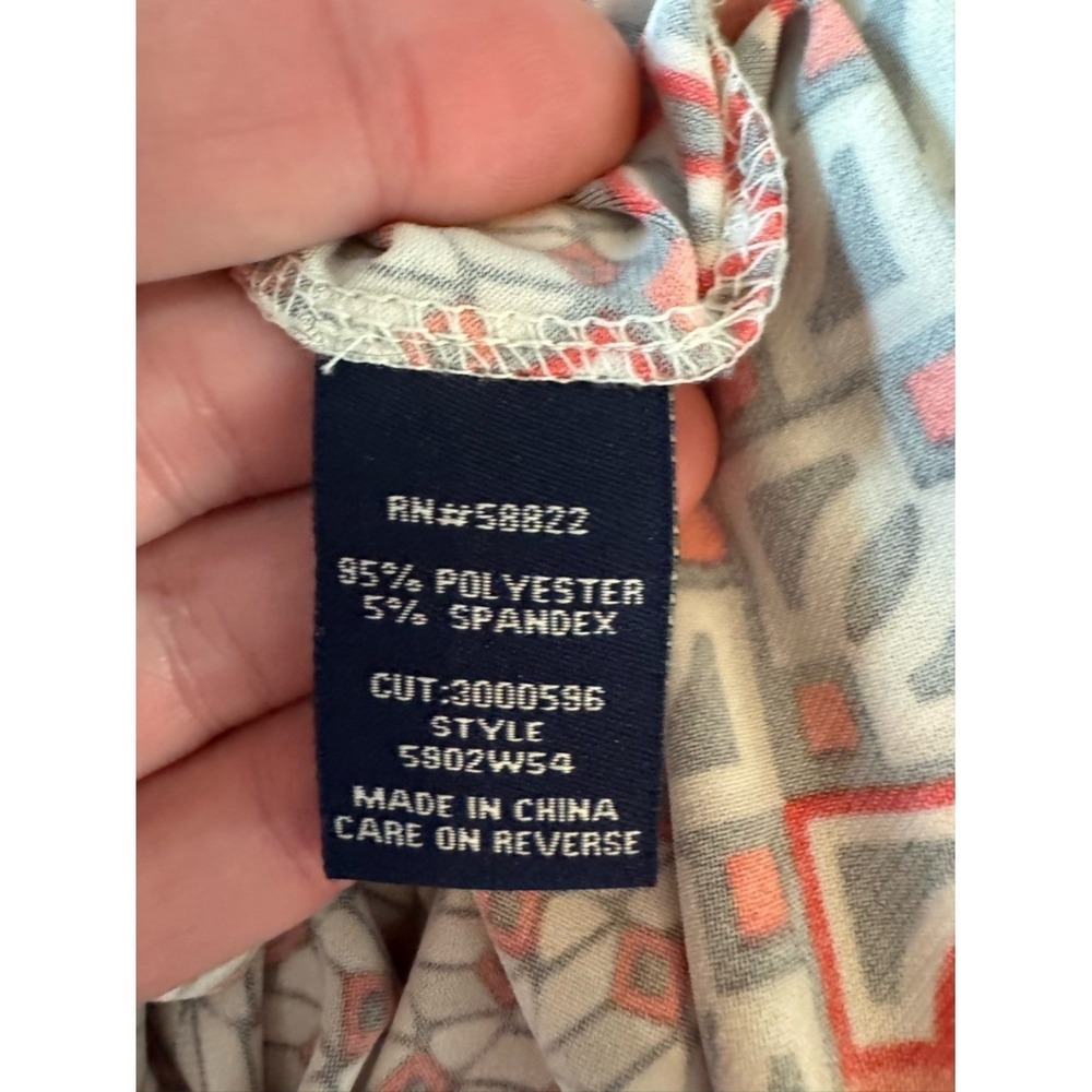 Womens Bohemian Dress Size XL Beachy Coastal Resort Tropical Vacation - Picture 5 of 6